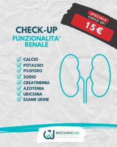 CHECK-UP FUNZIONALITÀ RENALE – Biocliniclab Sardiello